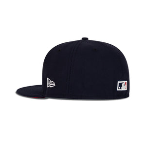 New Era New York Yankees Fitted Red Bottom "Navy White" (50th Anniversary Embroidery)