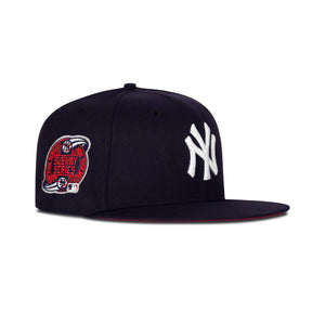 New Era New York Yankees Fitted Red Bottom "Navy White" (2000 Subway Series Embroidery)