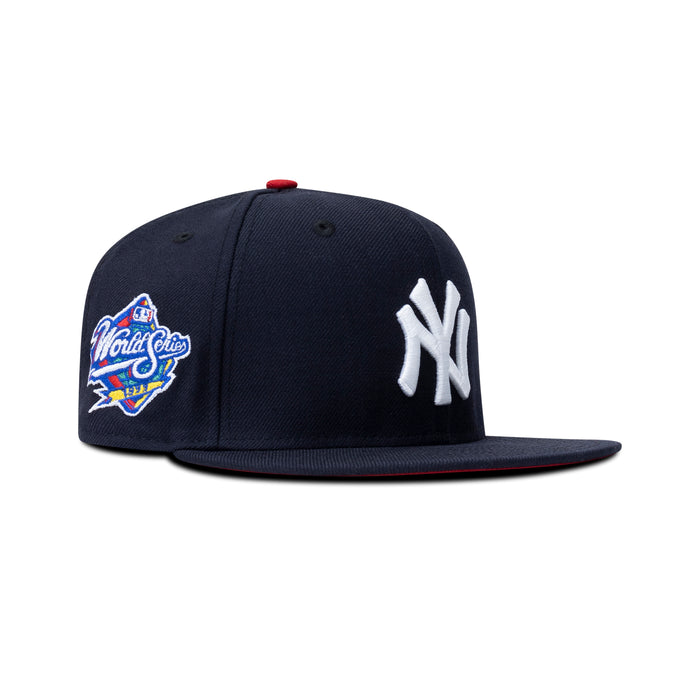 New Era New York Yankees Fitted Red Bottom "Navy White" (1999 World Series Embroidery)
