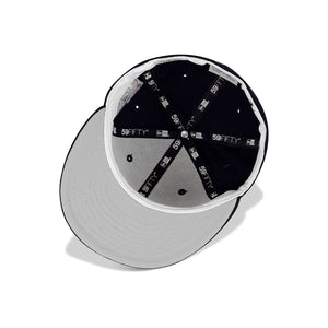 New Era New York Yankees Fitted Grey Bottom "Navy Blue White" (2000 Subway Series Embroidery)