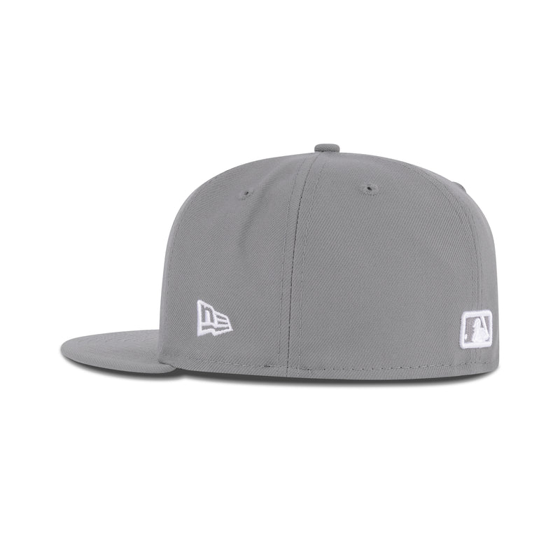 New Era New York Yankees Fitted Grey Bottom “Storm Gray White