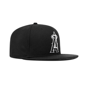 New Era L.A. Anaheim Angels Fitted Grey Bottom "Black White"