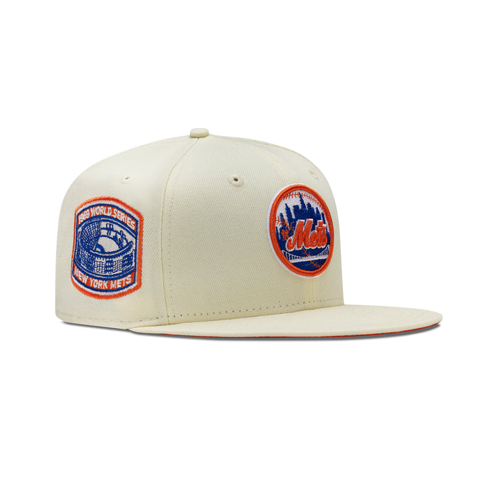 New Era New York Mets Fitted Orange Bottom "Cream Royal Orange" (1969 World Series Embroidery)