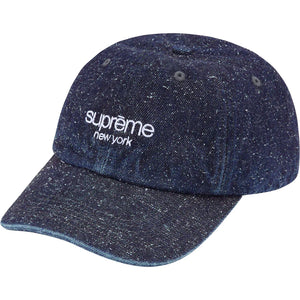 Supreme Napped Canvas 6 Panel Dad Hat "Blue White"