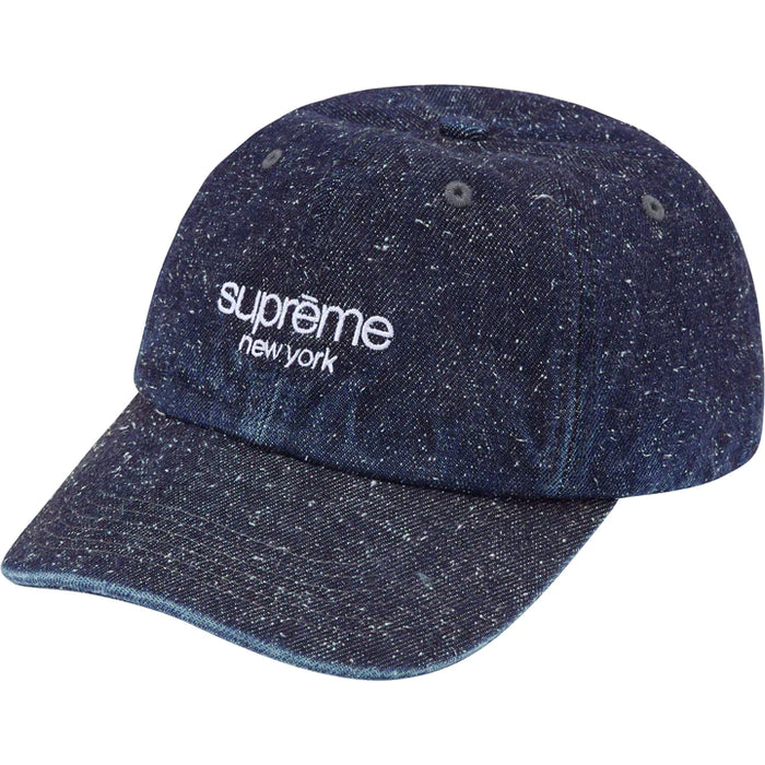 Supreme Napped Canvas 6 Panel Dad Hat "Blue White"