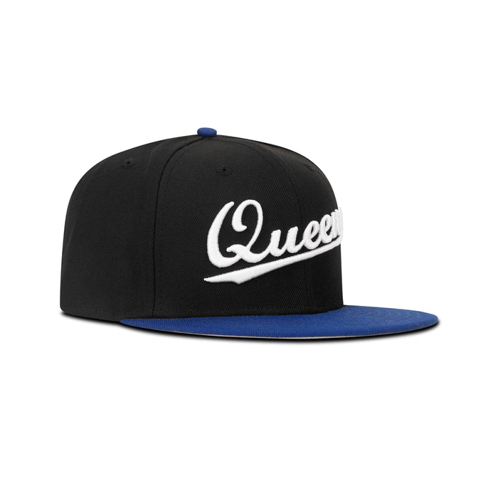 New Era Queens NY Fitted Grey Bottom "Black Bright Royal"