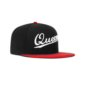 New Era Queens NY Fitted Grey Bottom "Black Red"