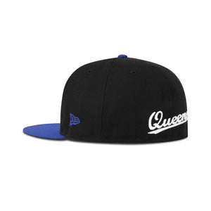 New Era Queens NY Fitted Grey Bottom "Black Bright Royal"