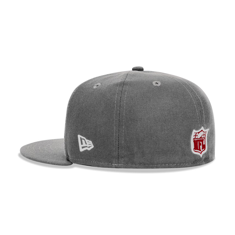 New Era Oakland Raiders Fitted Grey Bottom 
