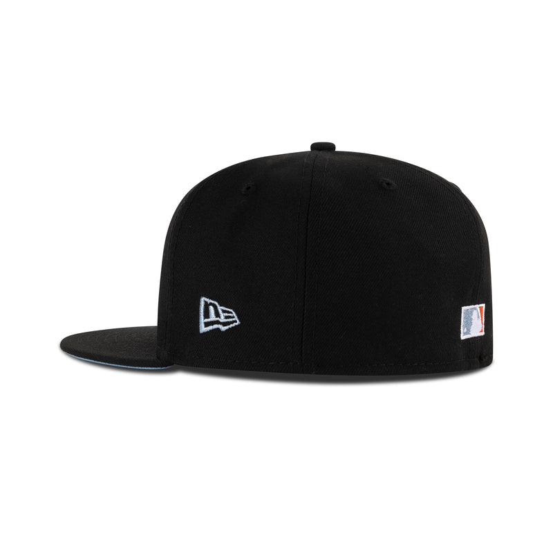 New Era Florida Marlins Upside Down Logo Fitted Sky Bottom 
