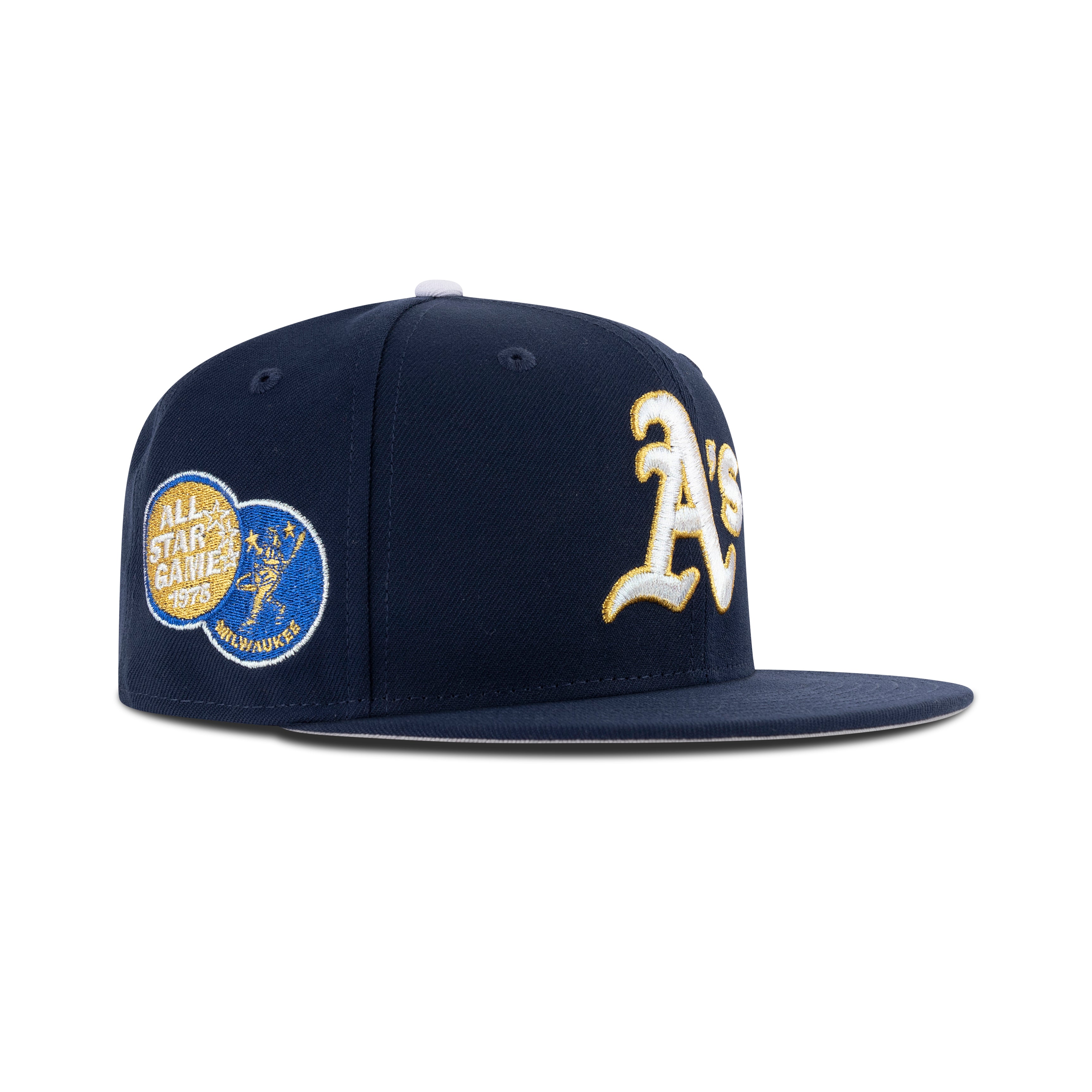 New Era Oakland Athletic's Fitted Grey Bottom 