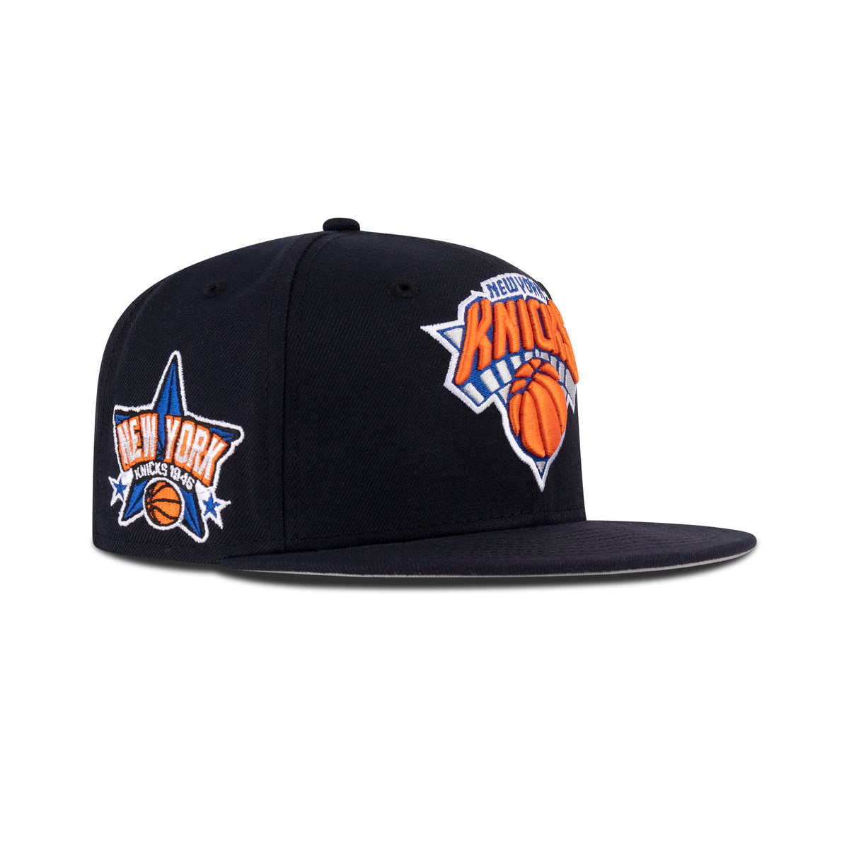 New Era New York Knicks Fitted Grey Bottom 