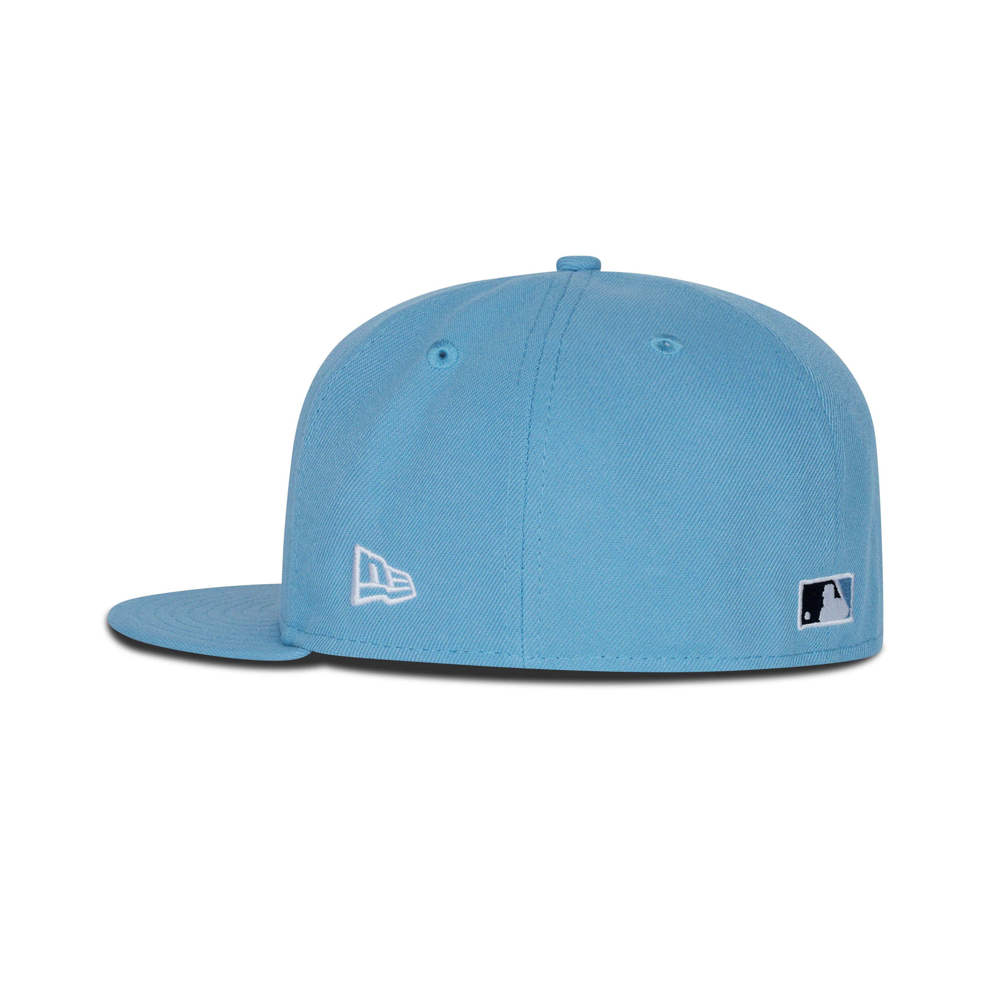 New Era New York Yankees Yankee Stadium Bronx Fitted Grey Bottom “Sky Blue” (2009 Inaugural Season Patch Embroidery)