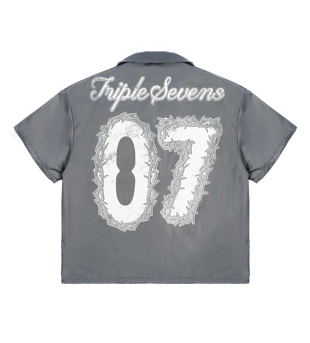 Triple Sevens Nylon Button Up Shirt 