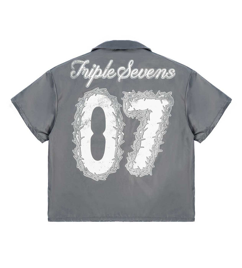 Triple Sevens Nylon Button Up Shirt 