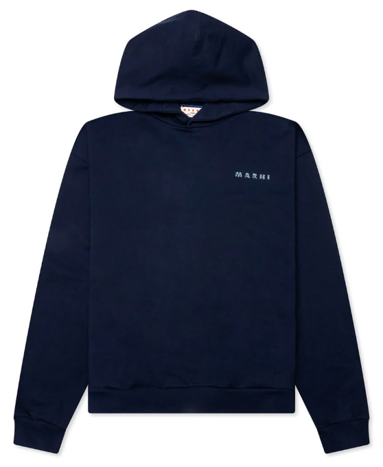 Marni Floral Logo Jersey Hoodie 