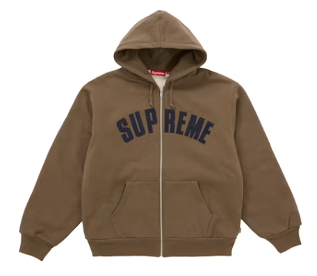 Supreme Arc Thermal Lined Zip Up Hoodie 
