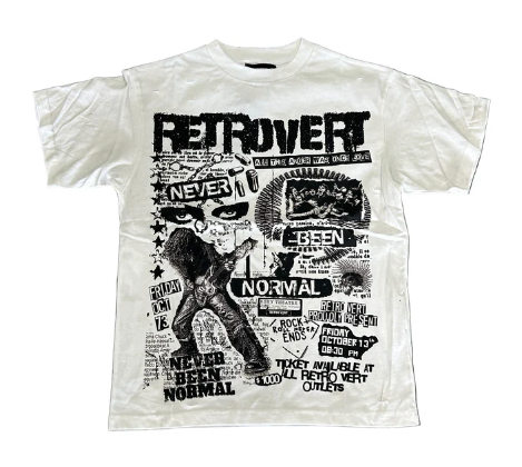 Retrovert Never Been Normal Rhinestone Tee 