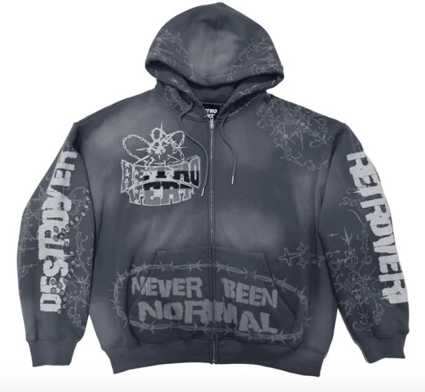Retrovert Destroyer Zip Up Hoodie 