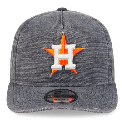 New Era Houston Astros Denim A-Frame Snapback Green Bottom 