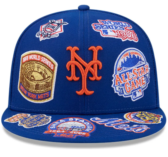 New Era New York Mets Fitted Grey Bottom 
