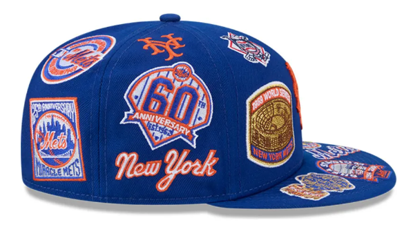 New Era New York Mets Fitted Grey Bottom 