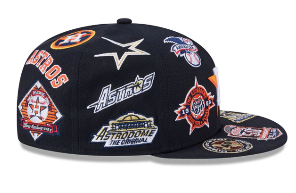 New Era Houston Astros Fitted Grey Bottom 