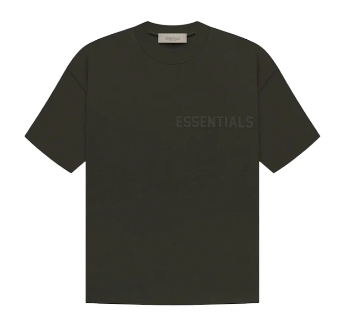 Fear Of God Essentials Logo Tee "Off Black"
