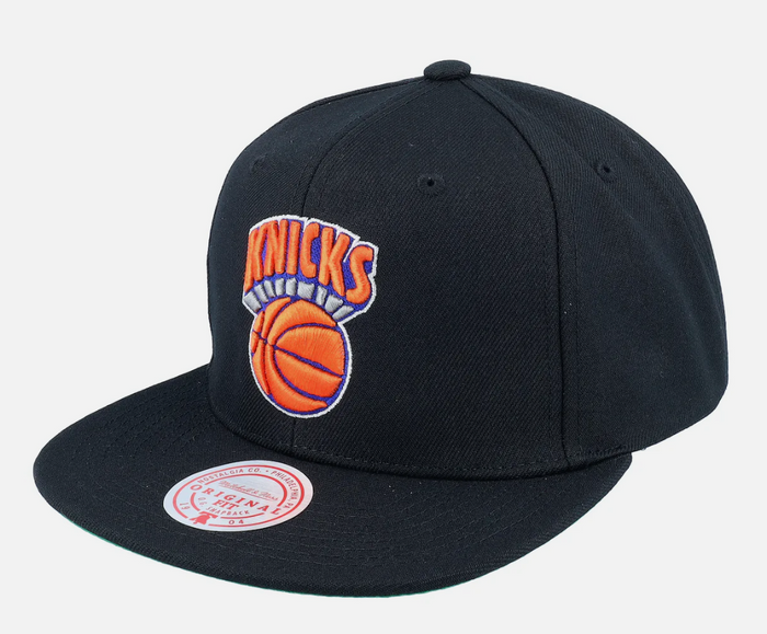 Men's Mitchell & Ness Black New York Knicks Core Basic Snapback