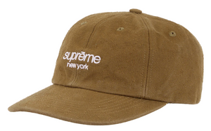 Supreme Napped Canvas 6 Panel Dad Hat "Olive"