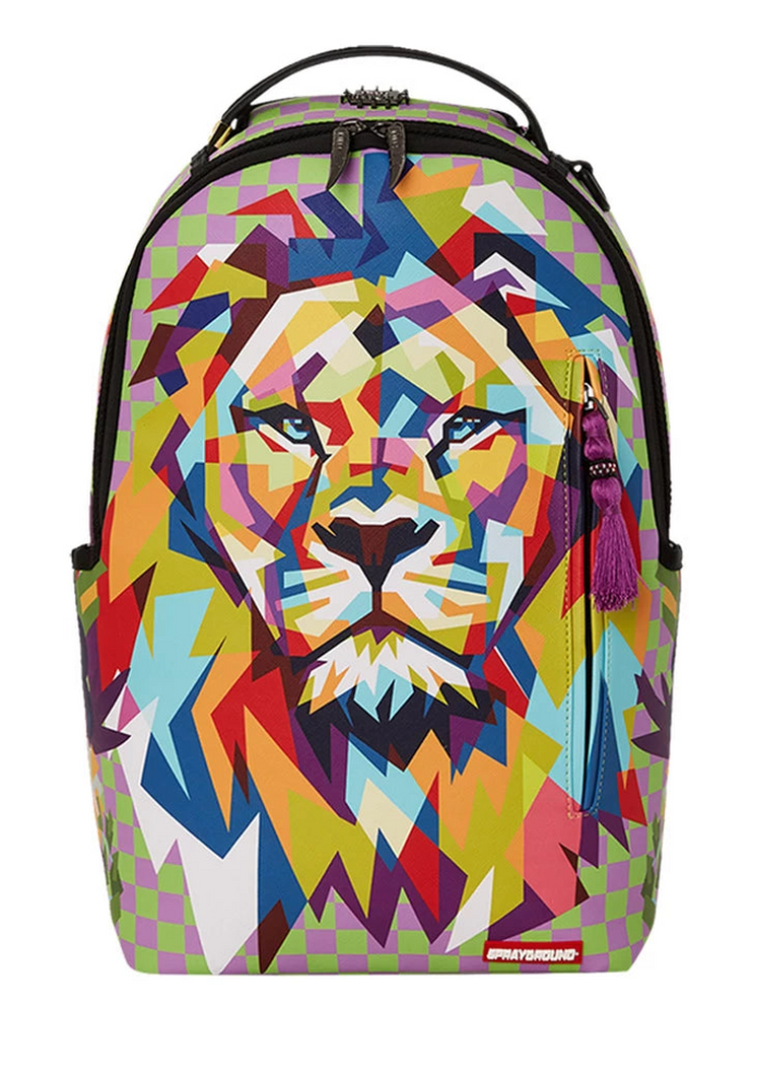 Sprayground Ai Geo Lion Art DLXSV Backpack "Multi"
