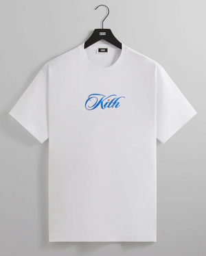 Kith Cursive Logo Tee "White"