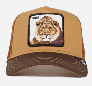 Goorin Bros The King Lion Snapback Trucker Hat "Whiskey"