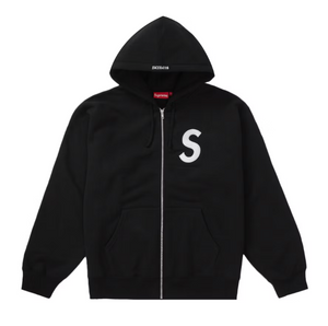 Supreme S Logo Zip Up Hoody "Black"