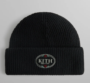 Kith Rose Embroidery Cuffed "Black"