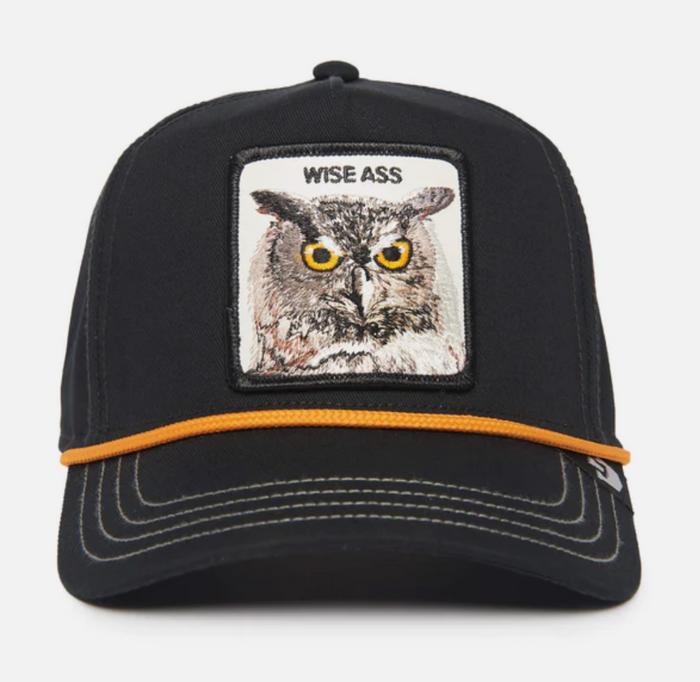 Goorin Bros Wise Owl 100 Snapback Trucker Hat "Black"