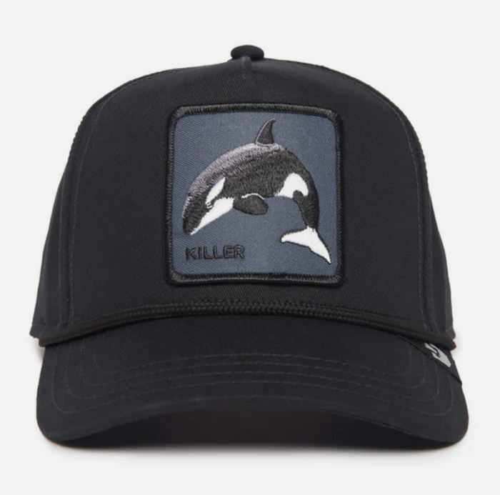 Goorin Bros Killer Whale 100 Snapback Trucker Hat "Black"