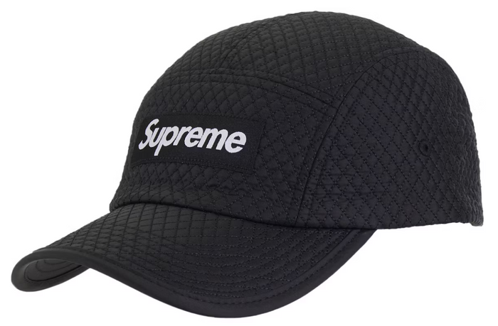 Supreme Micro Quilted Camp Dad Hat "Black"