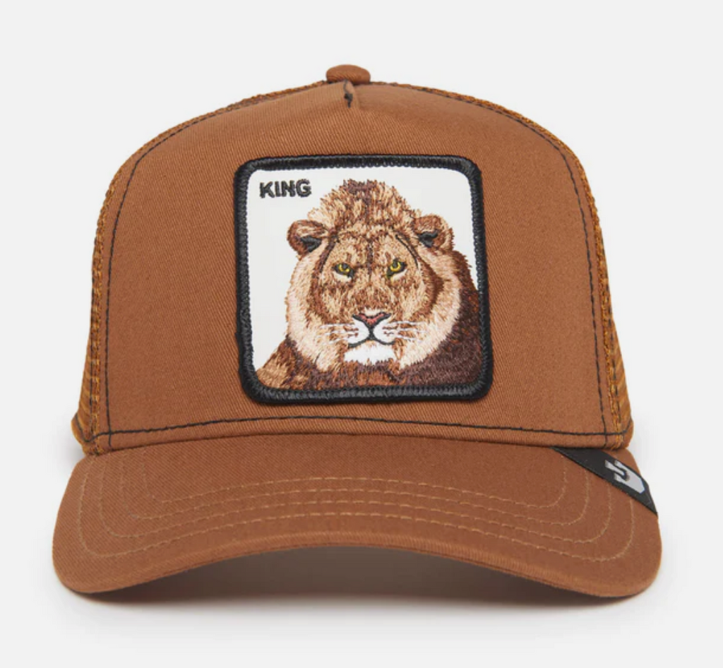 Goorin Bros The King Lion Snapback Trucker Hat "Brown"