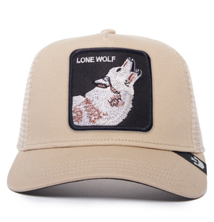 Goorin Bros The Lone Wolf Snapback Trucker Hat "Khaki"