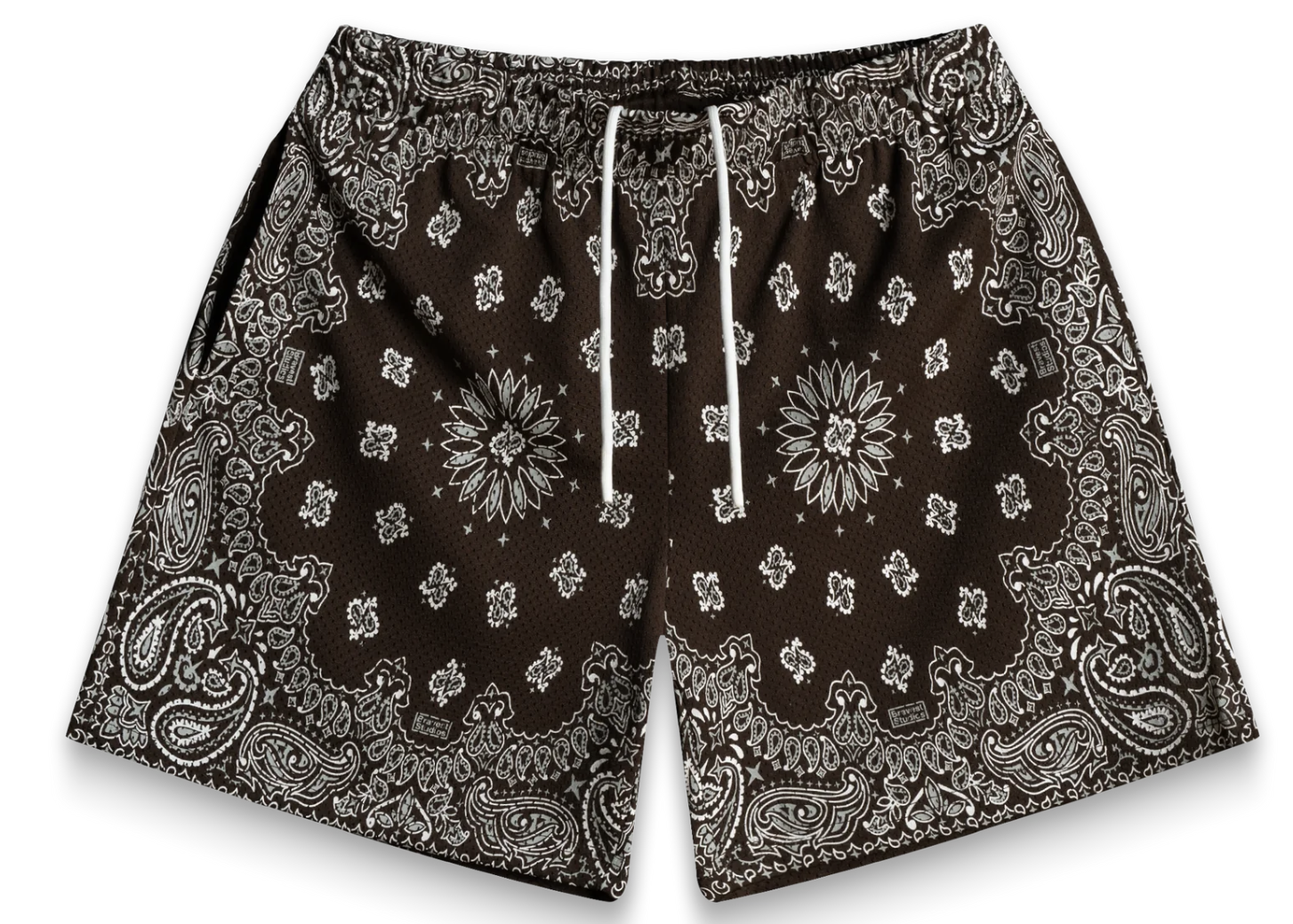 Bravest Studios Screenprinted Paisley Two-Tone Shorts 