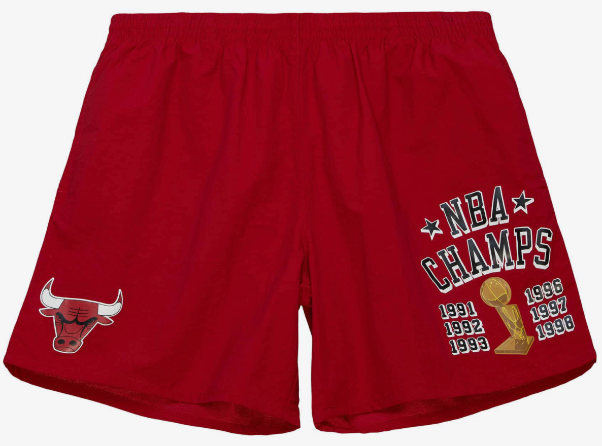 Mitchell & Ness Chicago Bulls NBA Team Heritage Woven Shorts 