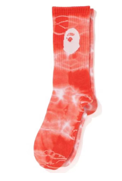 Bathing Ape Head Tie Dye Socks 