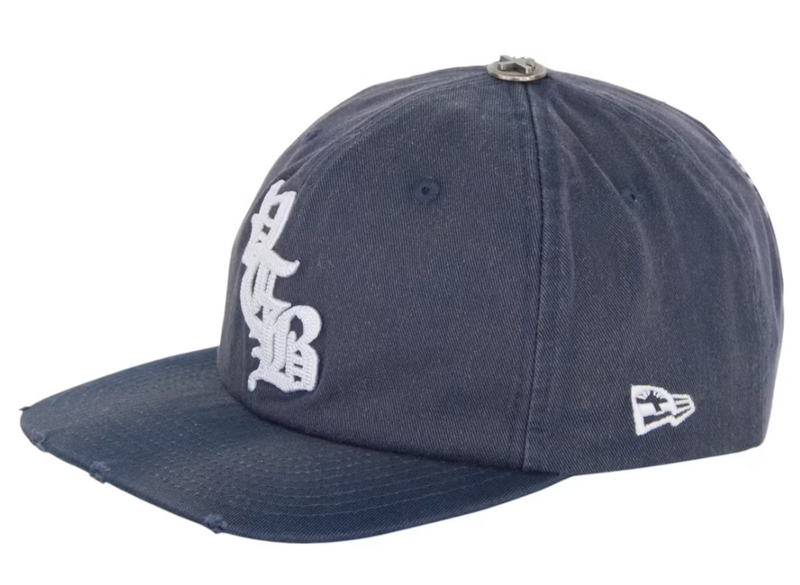 Vertabrae Snapback Hat Blue Bottom 