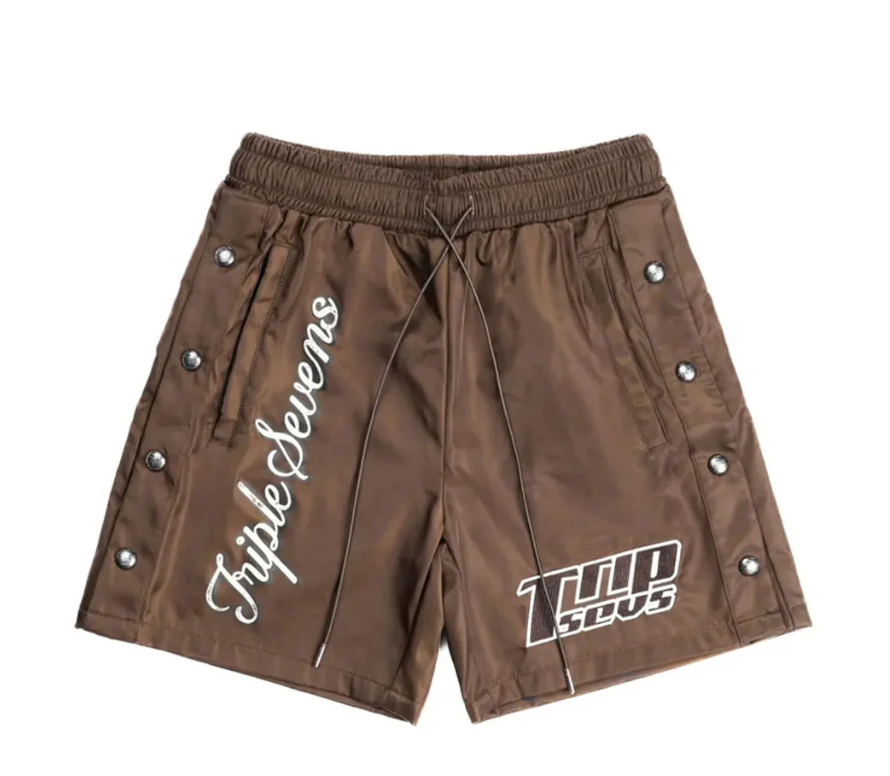 Triple Sevens Nylon Button Up Shorts 