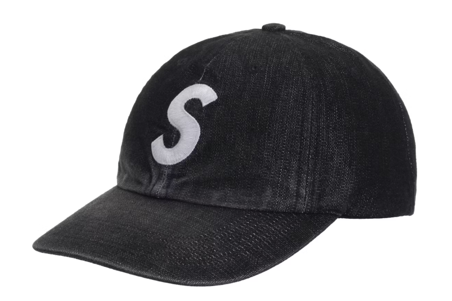 Supreme Cordura Denim S Logo 6 Panel Dad Hat 