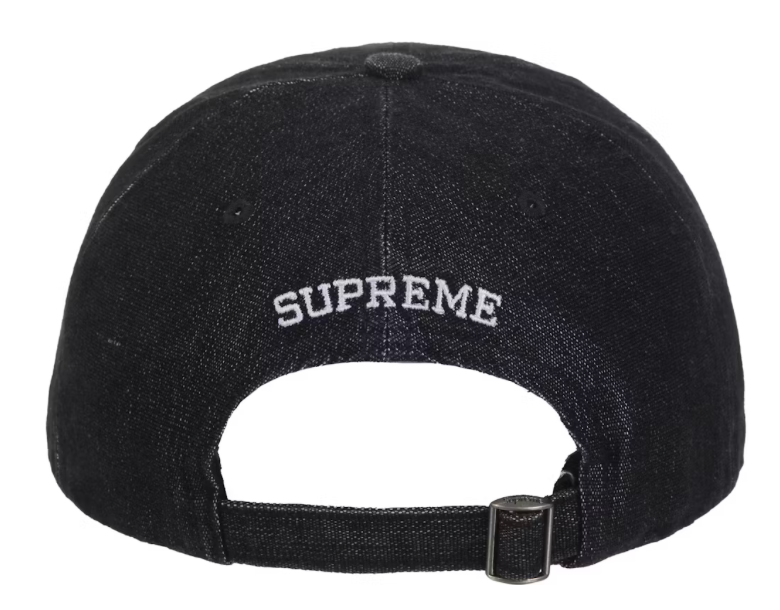 Supreme Cordura Denim S Logo 6 Panel Dad Hat 