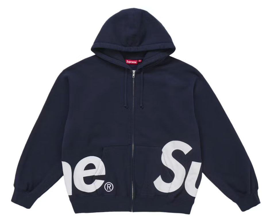 Supreme Big Logo Zip Up Hoody 