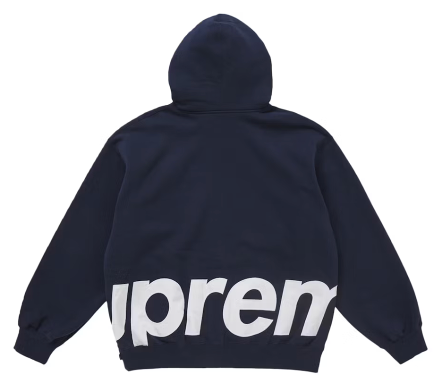 Supreme Big Logo Zip Up Hoody 