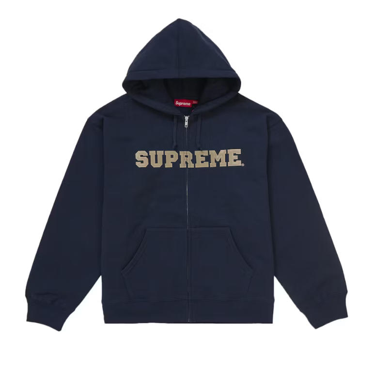 Supreme Collegiate Applique Zip Up Hoody 